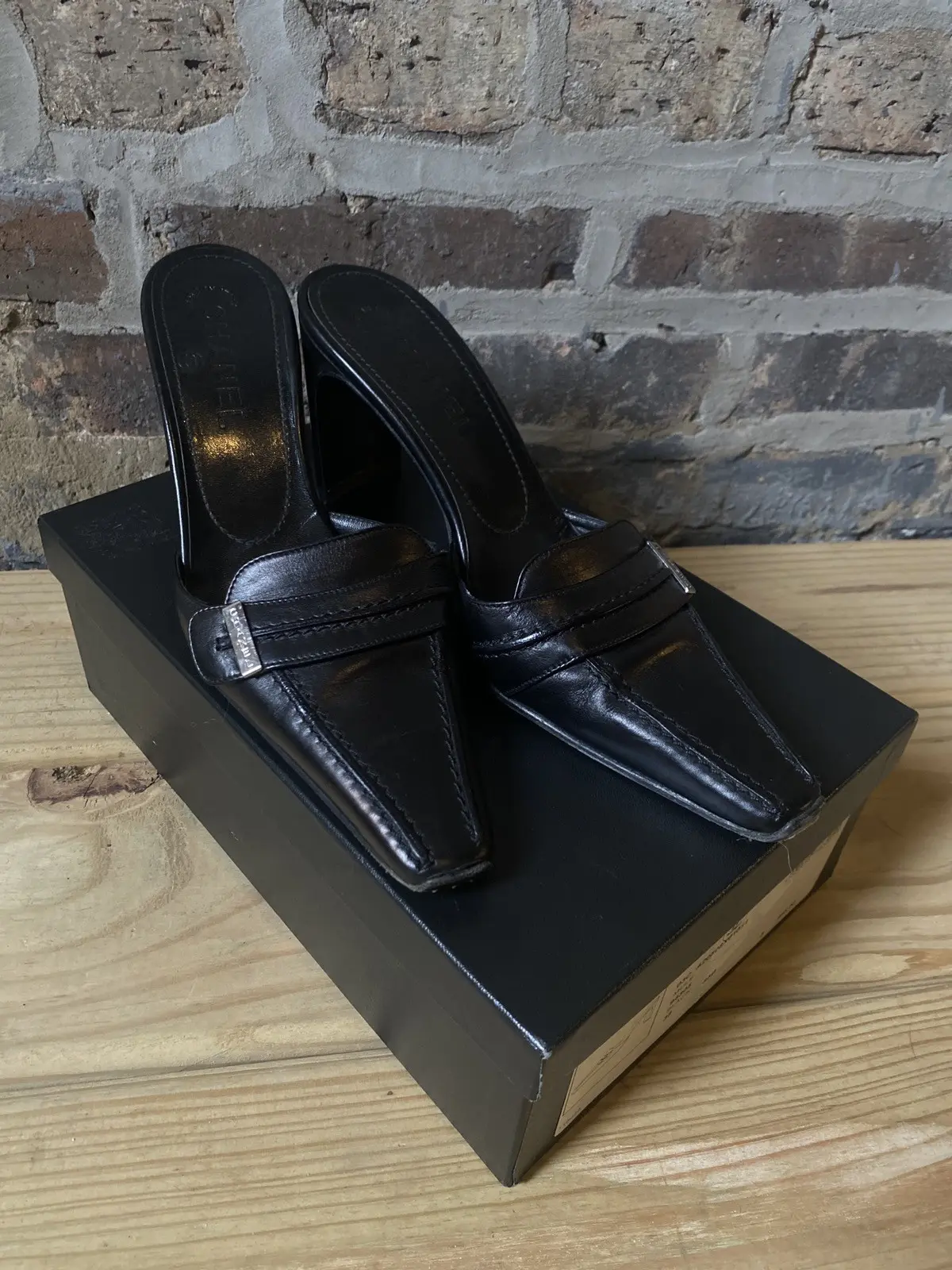 Vintage Chanel Mules With Box