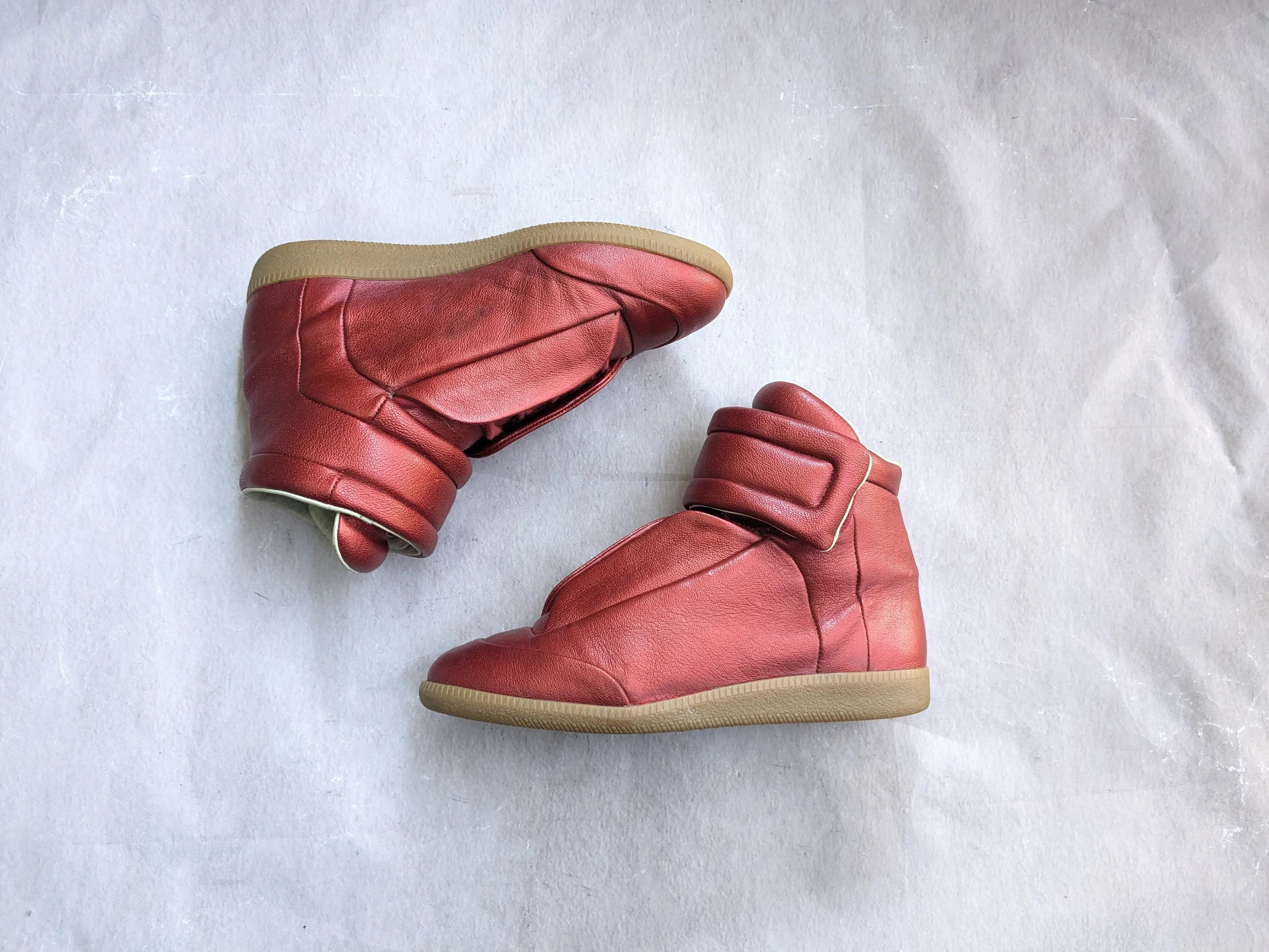 Maison Margiela Future Red Gum 8 41 Leather High Tops