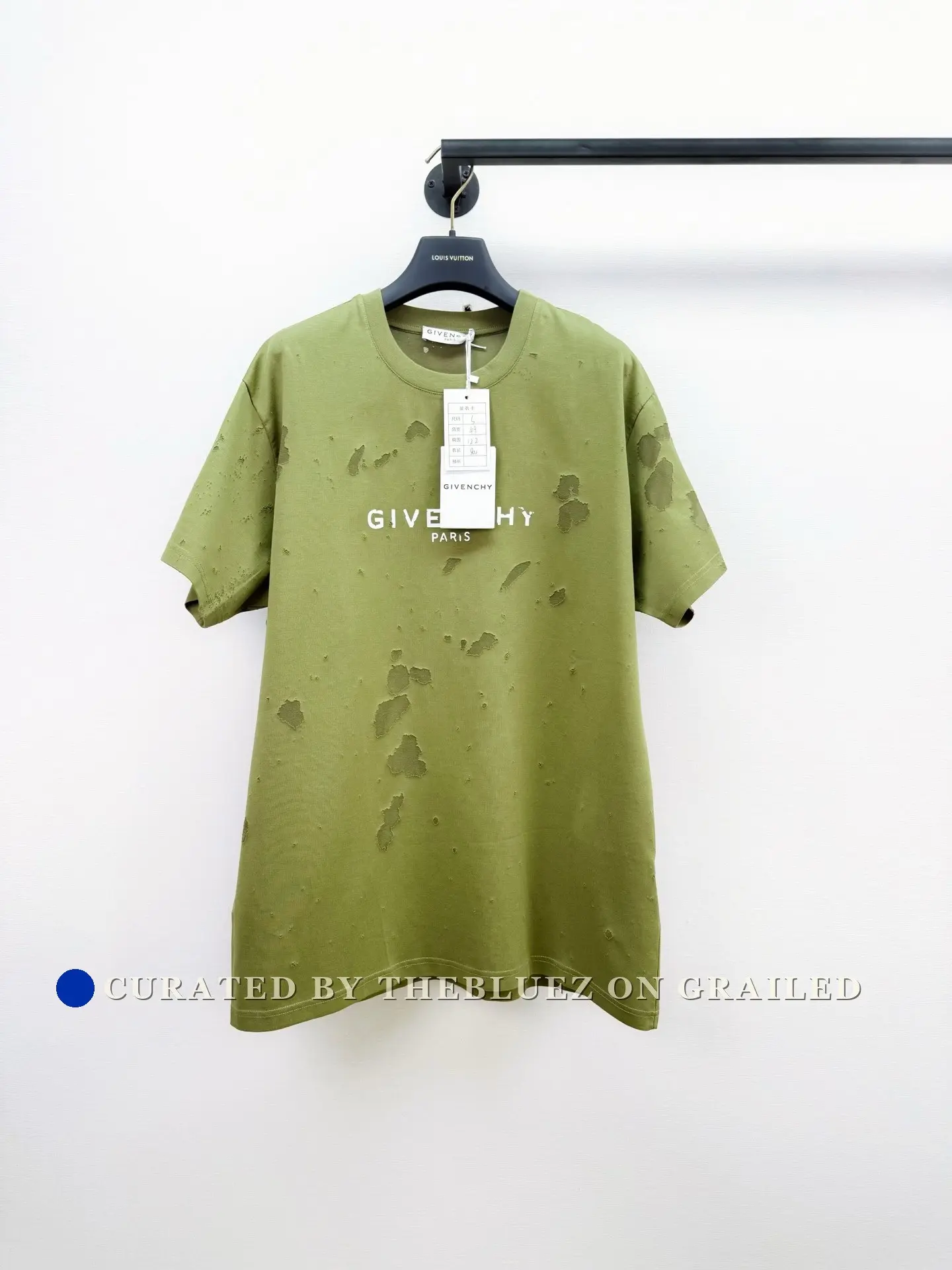 Givenchy Olive Green Short-Sleeve T-Shirt