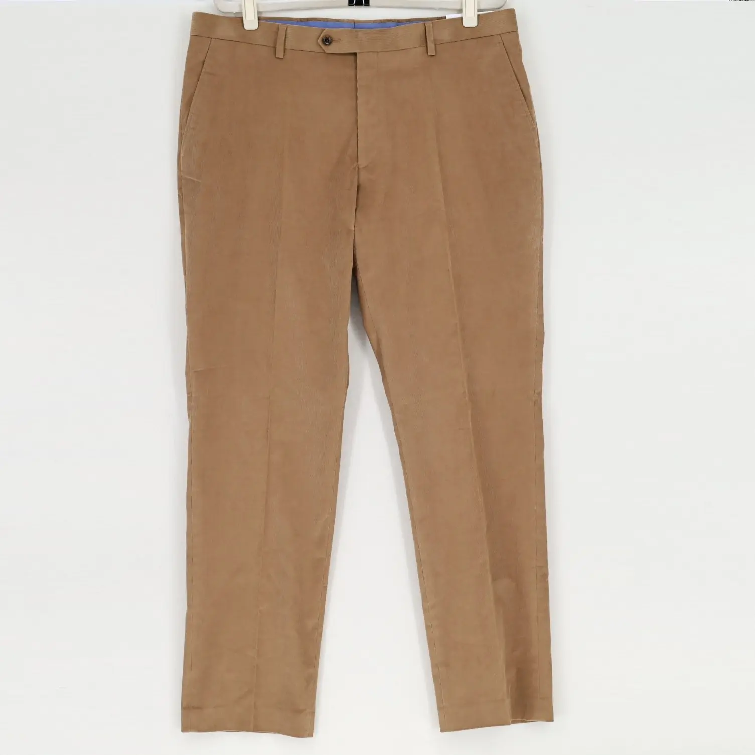Tommy Hilfiger Men's Khaki Corduroy Modern-Fit Pants 38x32