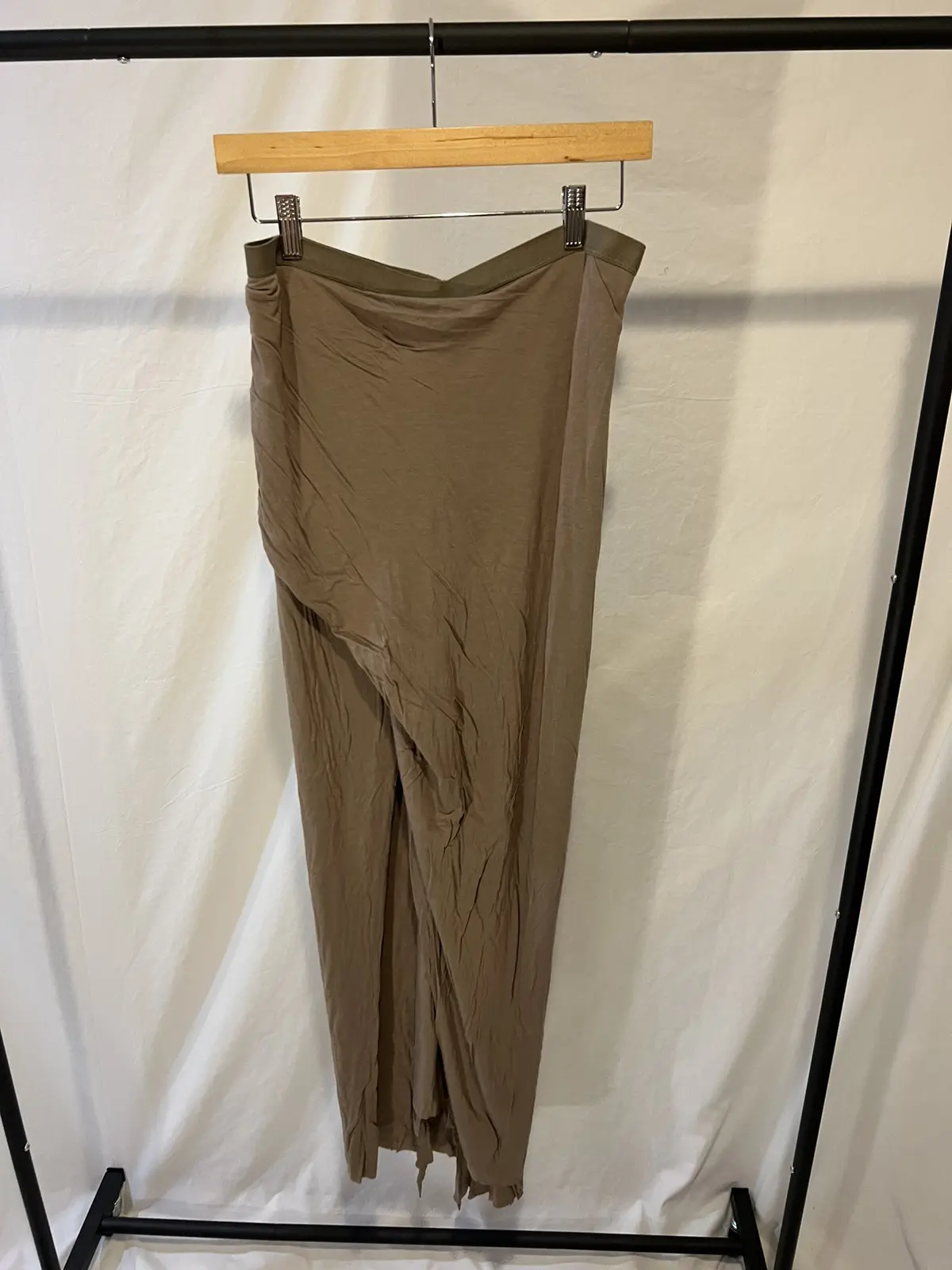 Rick Owens Lillies wrap maxi skirt