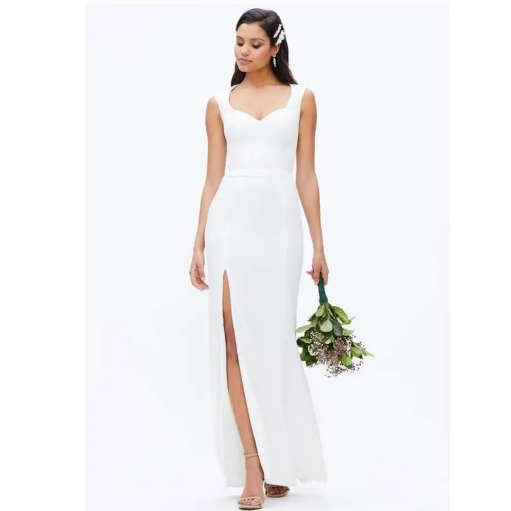 New Dress The Population Monroe Side Slit Gown $248 MEDIUM