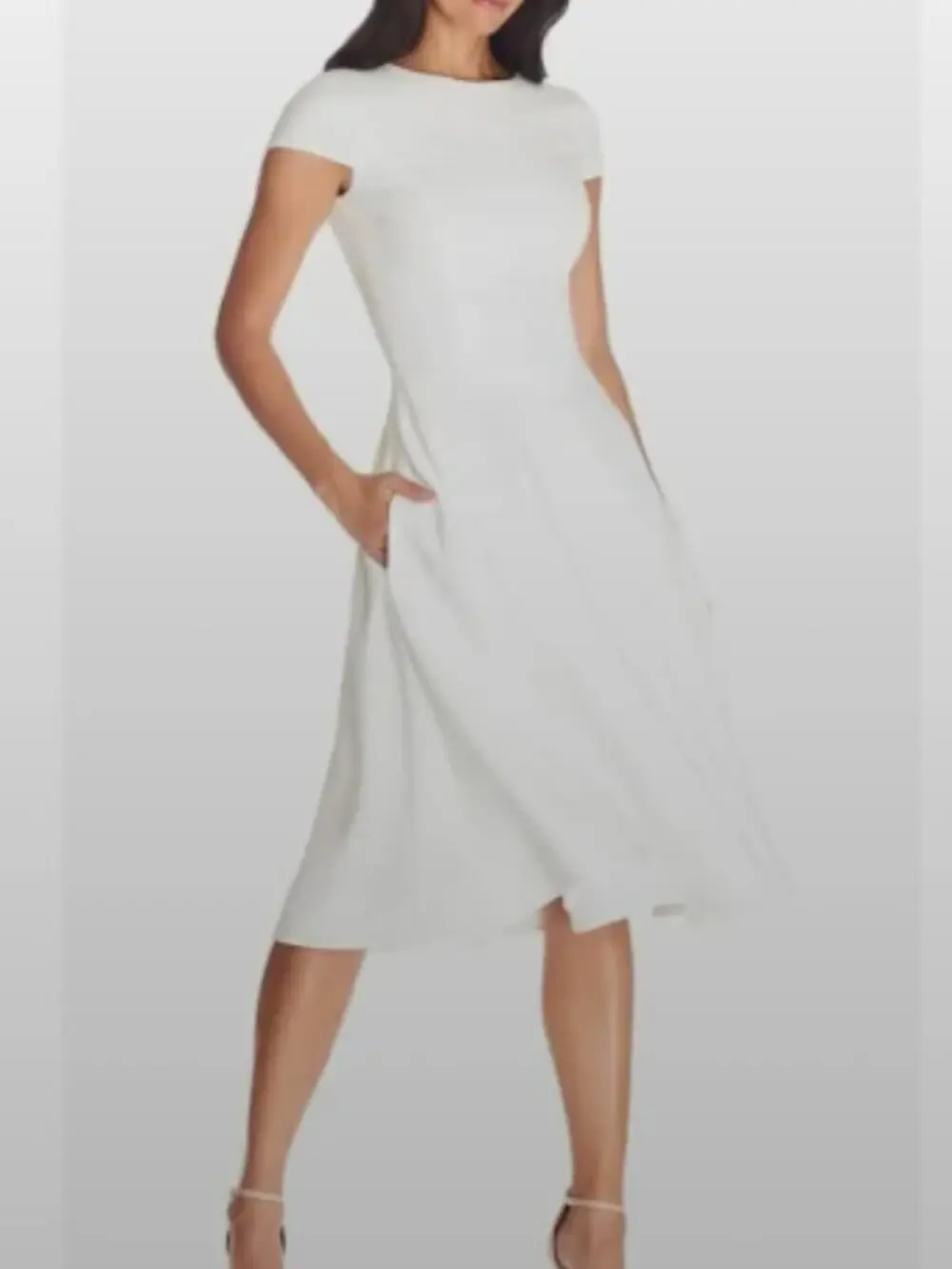 Dress The Population White A-Line Dress Party Special
