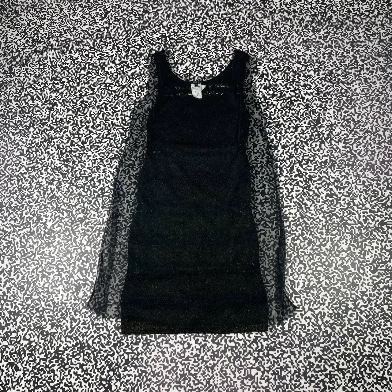 Costume National Luxury Mesh Knitted Midi Dress Rare