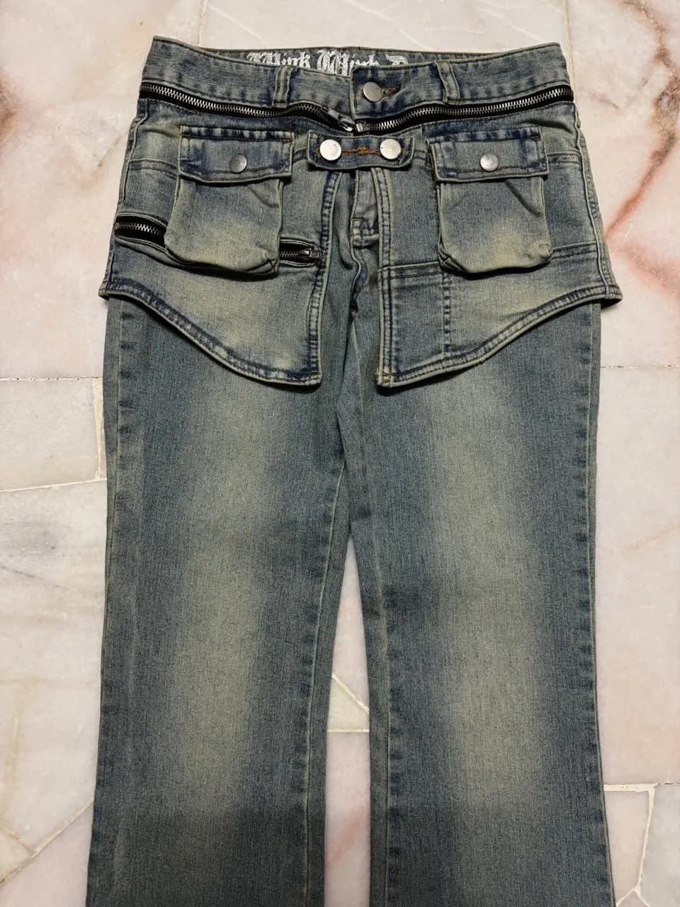 💥Flared💥Undercover Style Insane Pocket Mudwash Bootcut Jeans