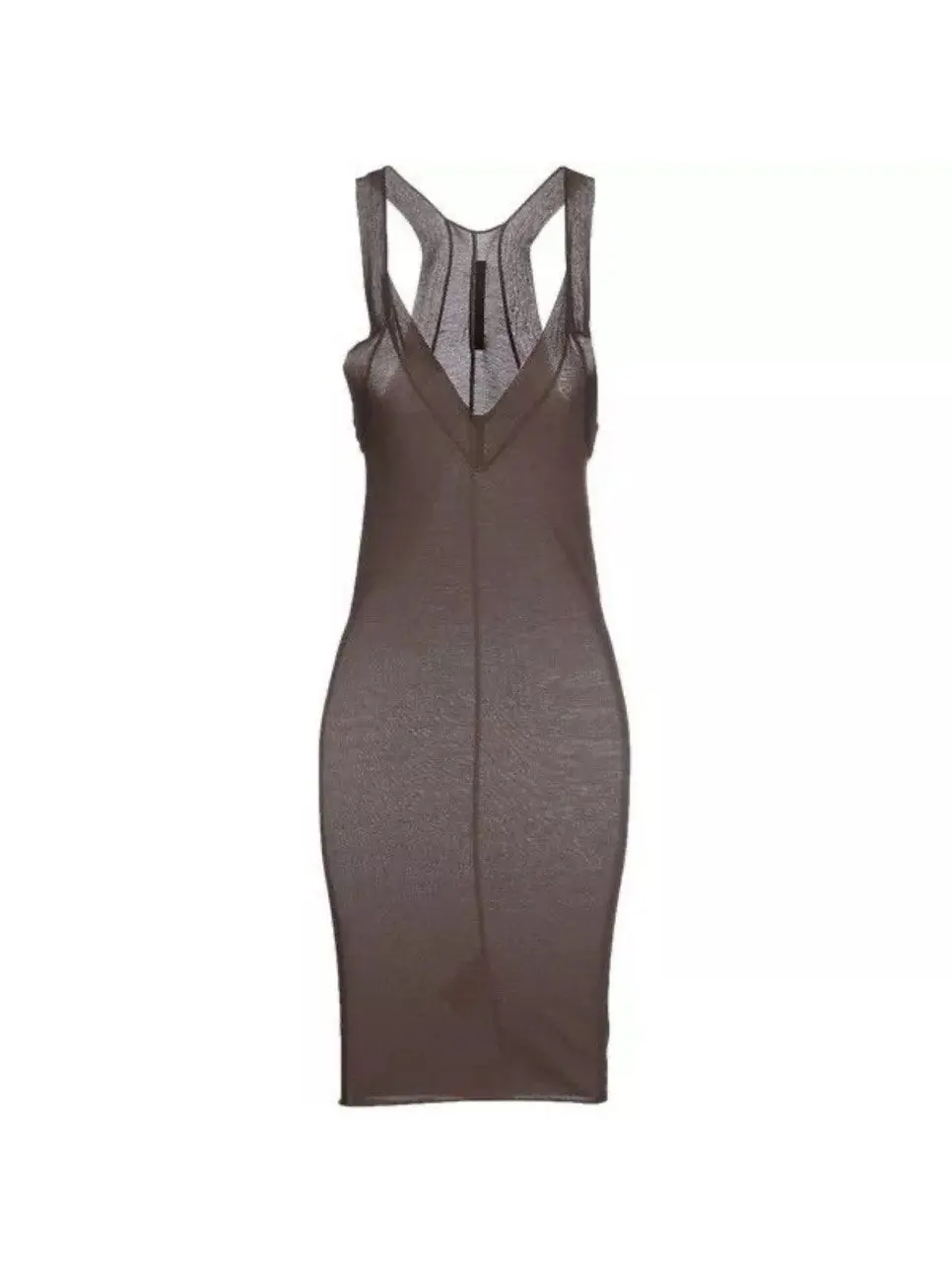 Rick Owens Lilies V-Neck Viscose Midi Dress