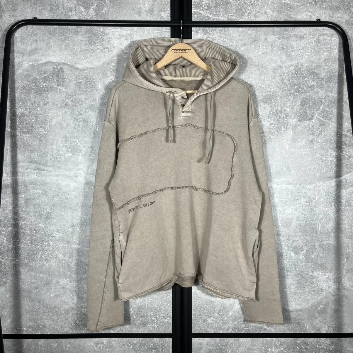 REEBOK COTTWEILER FILLING PIECES OVERSIZE HOODIE SWEATSHIRT