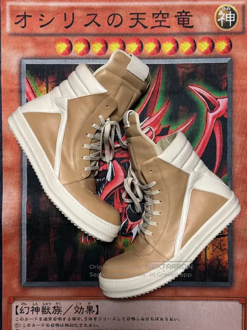 RICK OWENS 2025SS cowhide knight inverted-triangle runway
