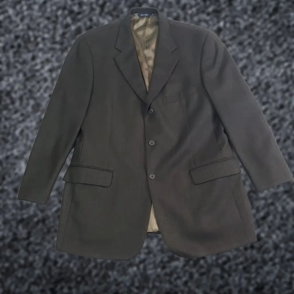 Brooks Brothers Blazer Sport Coat Jacket Gray 42 R Wool Cashmere Blend 3 Button Men