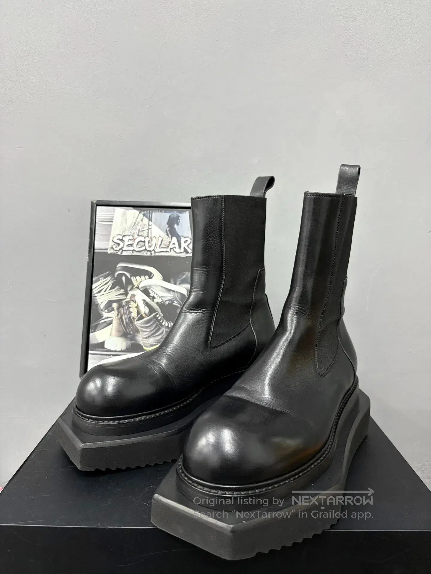 Rick Owens Runway Platform Chelsea Boots|i
