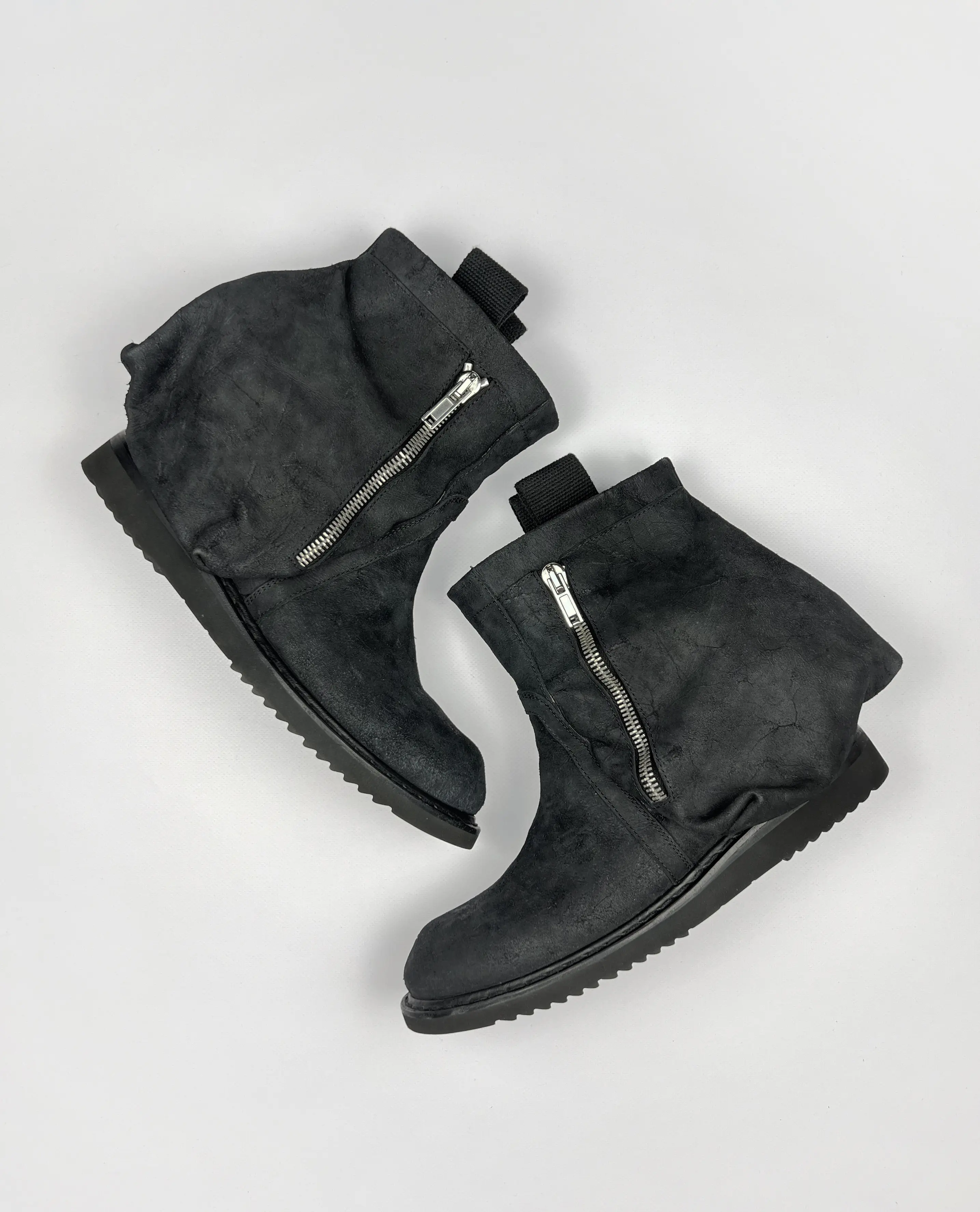 NASKA S/S 2012 RUNWAY CARGO LEATHER BOOTS - EXCLUSIVE, NEW -